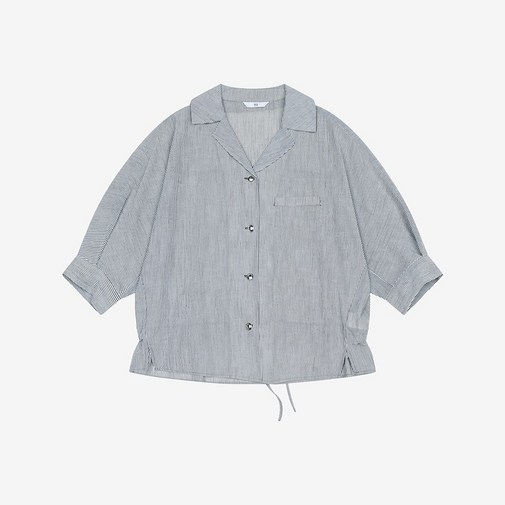 si씨 스트라이프 셔링 스트링 블라우스 SKBAF2429 BKP,BLP NC평택점