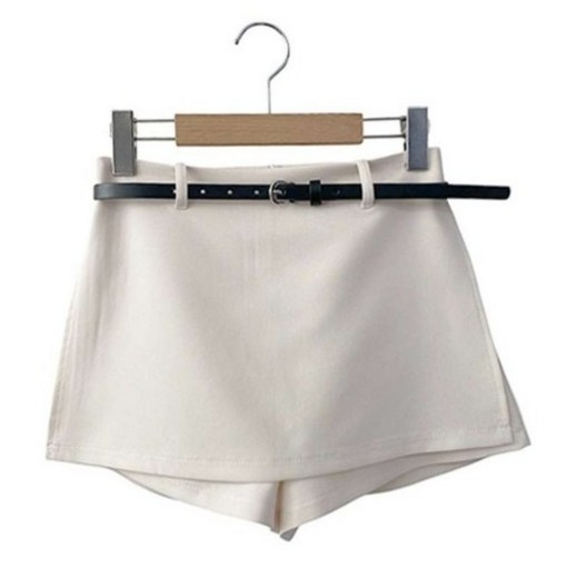 시크블랙 레브미 A라인 미니 스커트 팬츠  벨트 세트 cpsk7624k61