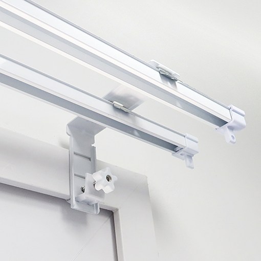 감성다는남자 안뚜리 이중레일용 커튼부자재 10.5 x 8 x 3.2 cm, 화이트, 3개