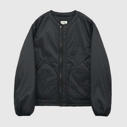 러프사이드ROUGH SIDE Insulation Cardigan Ash Black