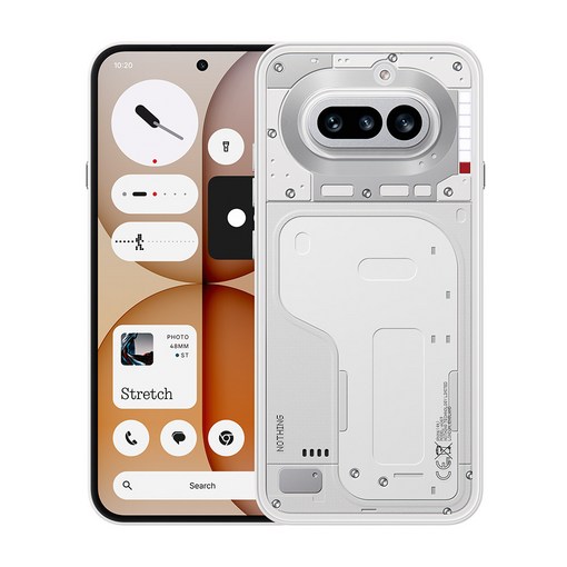 낫싱 Phone 4a 12256GB 케이스 포함 휴대폰 3.5배 광학줌 4K 동영상 NFC, 256GB, 화이트