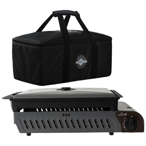 코베아 구이바다 블랙에디션 L 45인용 캠핑  프리미엄 다이아몬드 코팅  KGG1304CDC 캠핑 버너 그릴 부루스타 가스 버너 전골팬, 1개, 혼합색상