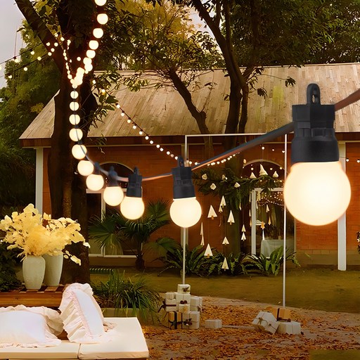 21세기트랜드 LED THE 큰 앵두 줄전구 10구  어댑터  3m 리드선 세트, 화이트캡  전구색, 10구, 1개