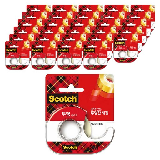쓰리엠 스카치 투명테이프 522D 디스펜서 12mm x 20m