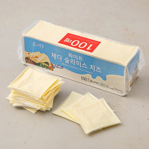 소와나무 화이트 체다 슬라이스 치즈