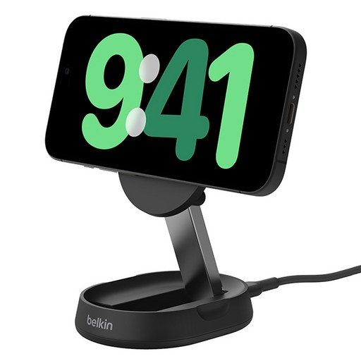 벨킨 Qi2 부스트 차지 프로 컨버터블 마그네틱 무선 충전 스탠드 WIA008btBK