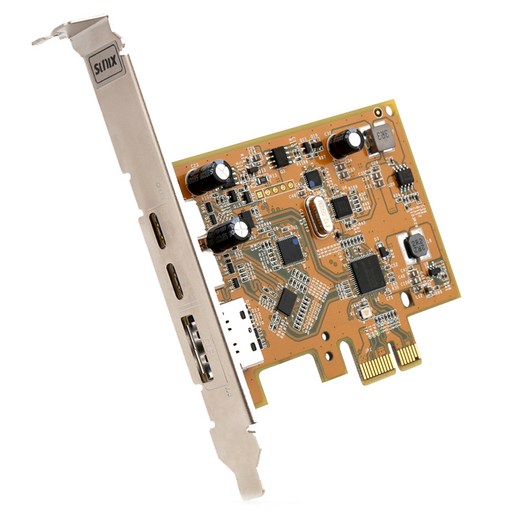 넥스트 USB3.1 & Displat Port Alt Mode PCI Express Host Card with Dual USB Type-C 그래픽 확장카드 SUNIX-UPD2018-B, SUNIX-UPD2018-B