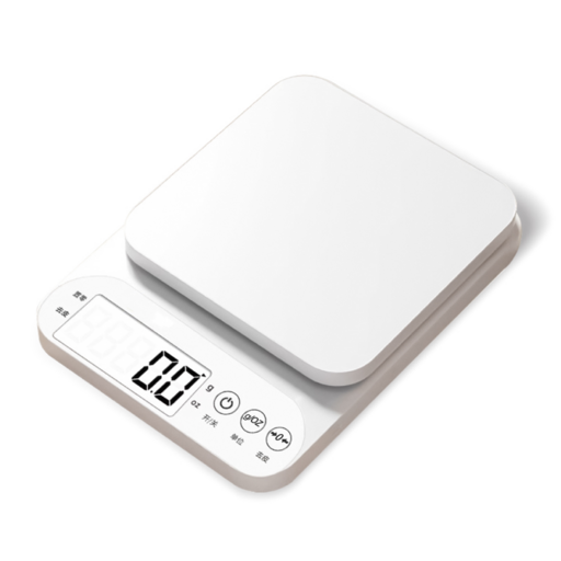 TASTE ENJOY 味之享 廚房電子秤 附量杯 + 托盤 + USB充電線 + 蛋清分離器 258g, 3kg, C576, 白色