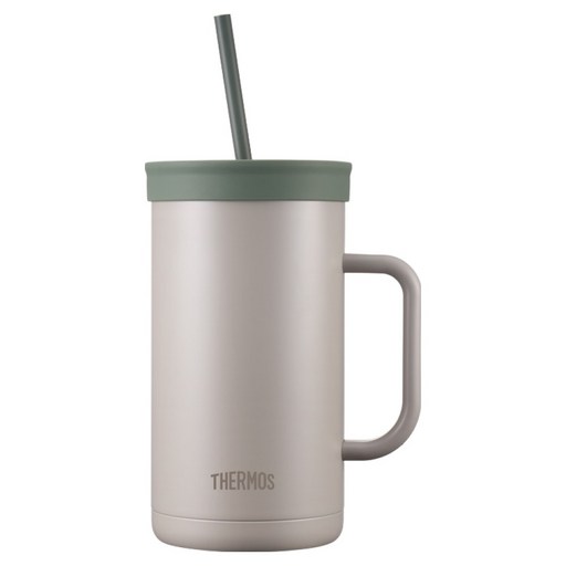 THERMOS 膳魔師 The Compact 吸管杯/隨行杯, 灰色 GY, 1個