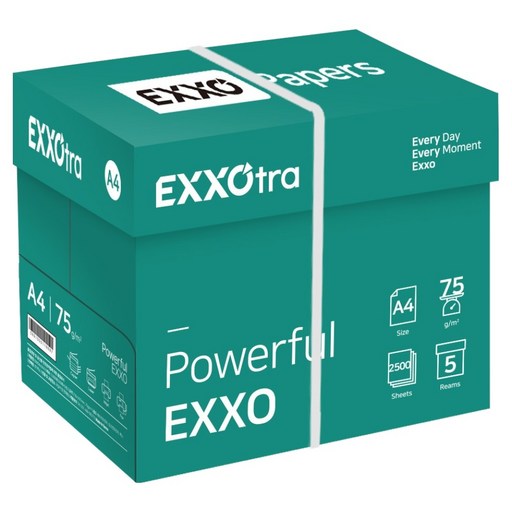 EXXO Tral 影印紙 75g, A4, 2500個