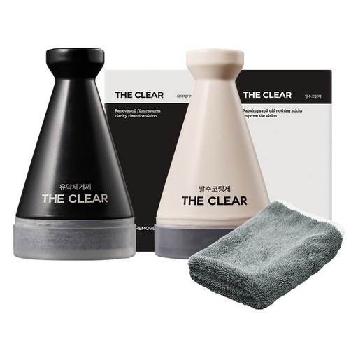 벤딕트 자동차 유막 제거 130ml + 발수 코팅 130ml 세트 더클리어