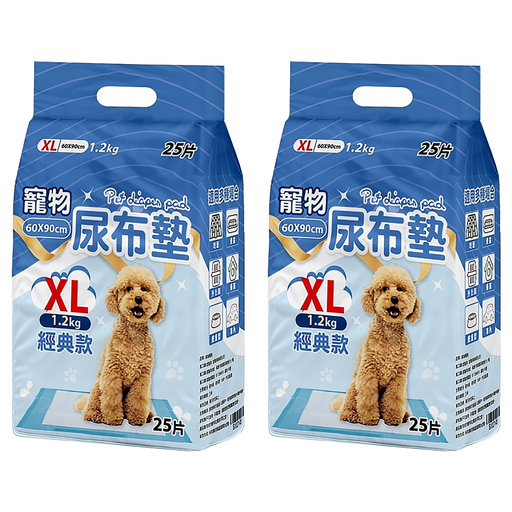 咪咪購物 寵物尿布墊 經典款, 25片, 2包