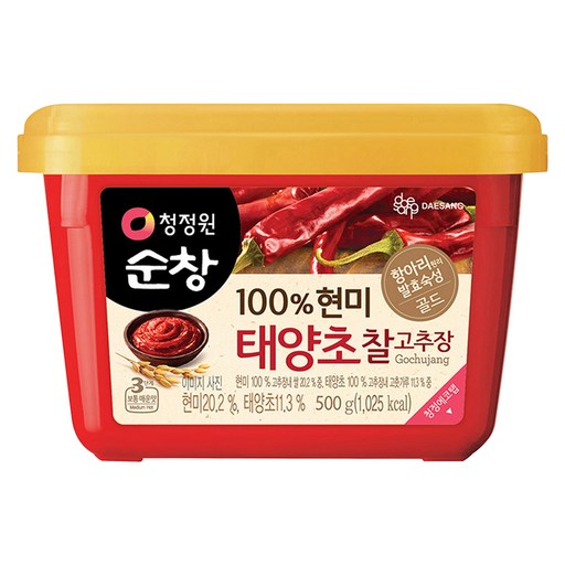 청정원순창 현미 태양초 찰고추장, 3kg, 1개