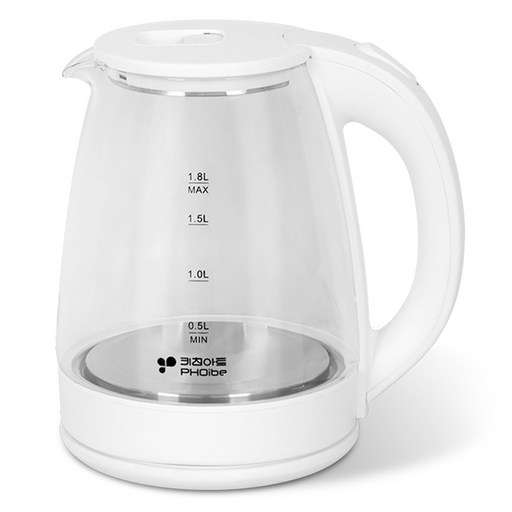 키친아트 포이베 유리 전기주전자 1.8L 고급스러운 디자인의 최첨단 주전자