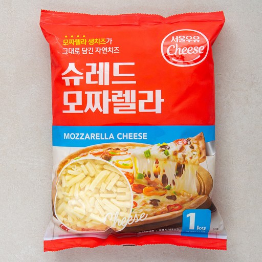 서울우유 슈레드 모짜렐라 치즈 1kg 1개