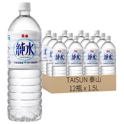 TAISUN 泰山 純水, 12瓶, 1500ml