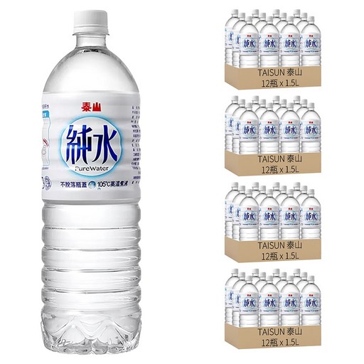 TAISUN 泰山 純水, 48瓶, 1500ml