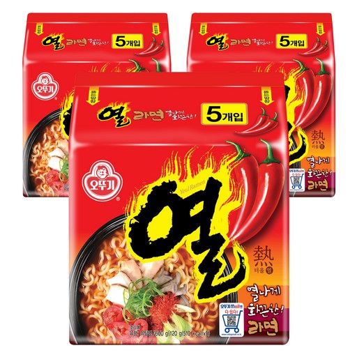 오뚜기 열라면 120g, 15개