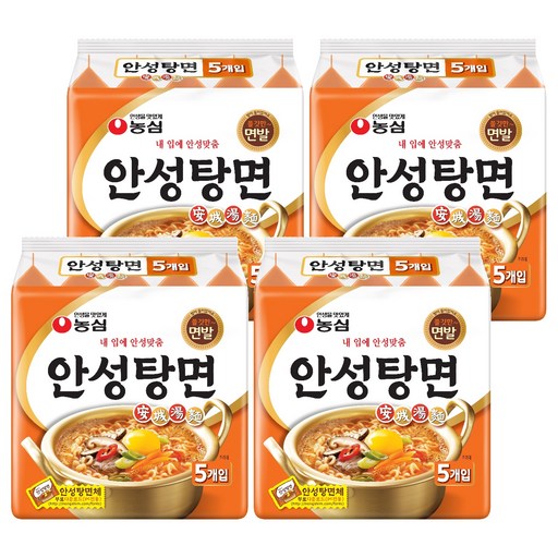농심 안성탕면 125g, 20개