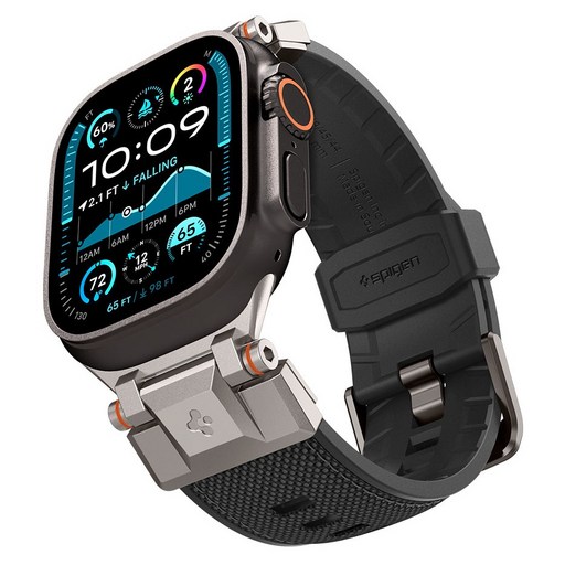 슈피겐 애플워치 듀라프로아머 스트랩 49  46  45  44 mm, 블랙, 1개