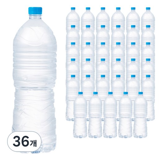 탐사 샘물 무라벨 2L 36개로 건강한 수분 공급하세요