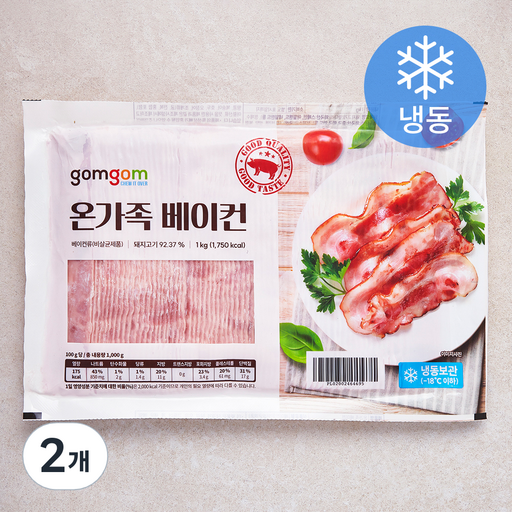[로켓프레시] 곰곰 온가족 베이컨 (냉동)