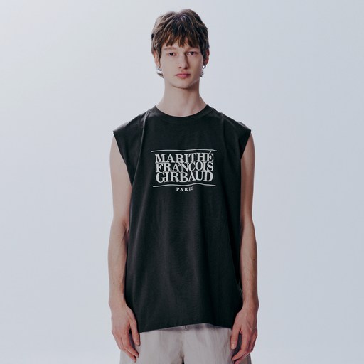 MaritheFrancoisGirbaud 男女通用 CLASSIC LOGO 無袖, 黑色