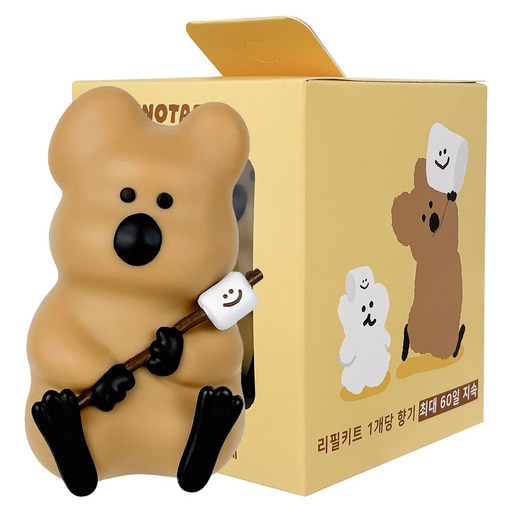 벨르아망 다이노탱 쿼카 피규어 차량용 방향제, 1개, 미드섬머나잇