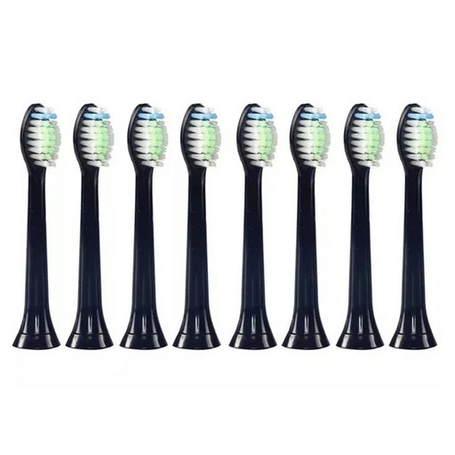 필립스 전용 전동칫솔 호환리필모 HX6721 HX6722 HX6730 호환 칫솔모 블랙, 8개, 필립스 블랙