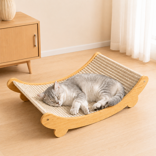 CABULE 고양이 스크래처 사이잘삼 스크래쳐 원목 고양이장난감 소파스크래쳐 고양이용품
