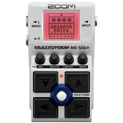 ZOOM (줌) MS-50G Plus 기타 멀티 스톰프 화이트