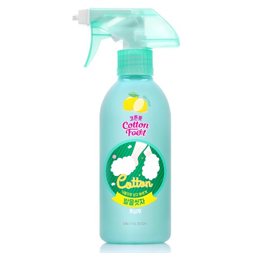 온더바디 코튼풋 발을 씻자 풋샴푸 레몬민트향, 1개, 385ml