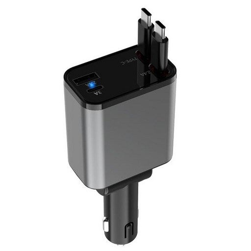 SUNRIVER 선리버 차량용 고속 충전기 릴타입 동시4대충전 릴타입 차량용 고속충전기 작아진 PTSX16 강력해진 PTSX16 타입C 애플 2개 옵션