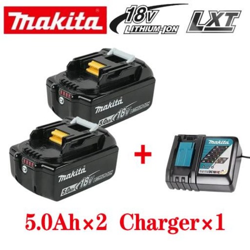 마키타 18V 배터리 5Ah BL1850B 리튬 이온 정품 마키타 18V 배터리 BL1850 BL1860 BL1860B BL1840B