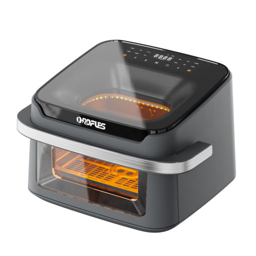 ORDFLES 13L 투명창 디지털 에어프라이어,대용량 가정용 에어프라이어,다기능 복합 오븐, HAF002