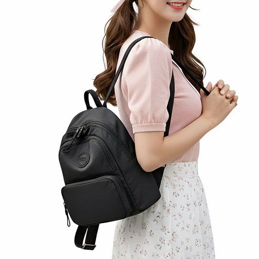 듀엘라 여성 나일론 미니 백팩 여행용 방수 가벼운 데일리 경량 여자 배낭