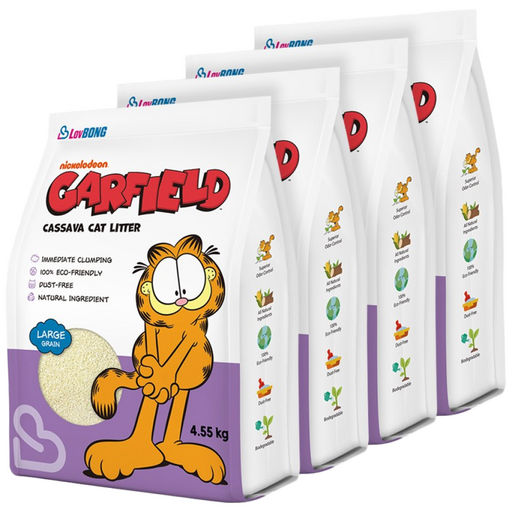 4개세트 가필드 고양이모래 보라굵은입자 4.55kg, 4.55kg, 4개, 무향