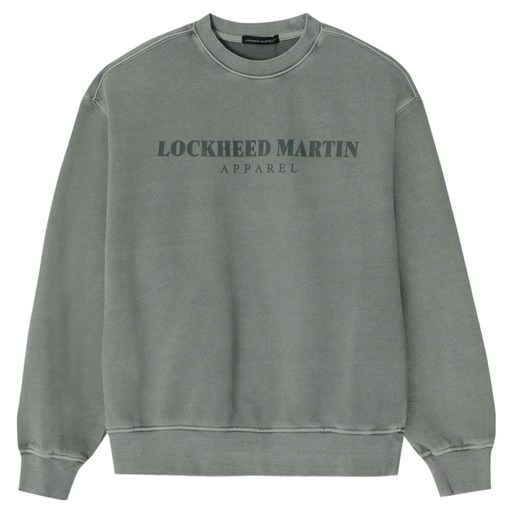 록히드마틴 남녀공용 LM LOGO 가먼트 다이드 맨투맨 L21UTL002