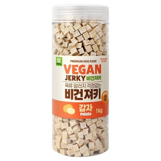 닥터케어누트 강아지 육류알러지케어 대용량 비건 져키