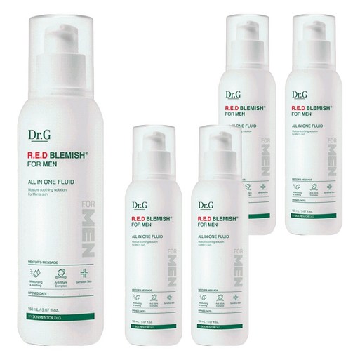 닥터지 레드 블레미쉬 포 맨 올인원 플루이드, 150ml, 5개