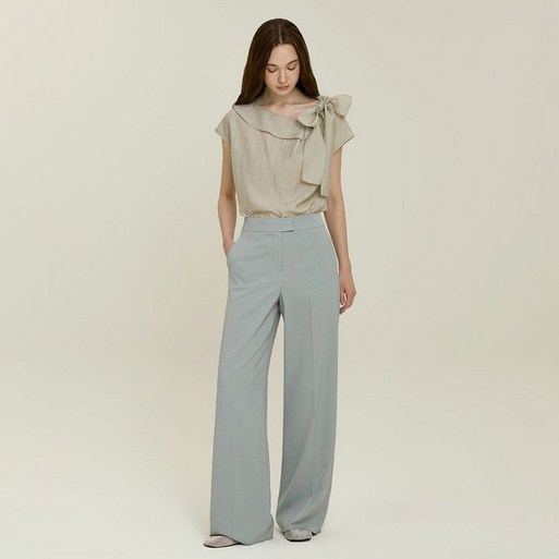 백화점 정품 25FW 잇미샤 25 SS 노턱 와이드 팬츠 ITP5ZPT820