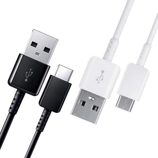 HBG 삼성 전용 11 USB C타입 고속 충전 데이터 통신 케이블 갤럭시 스마트폰 탭 북 호환, 2개, 검정흰색, 2m
