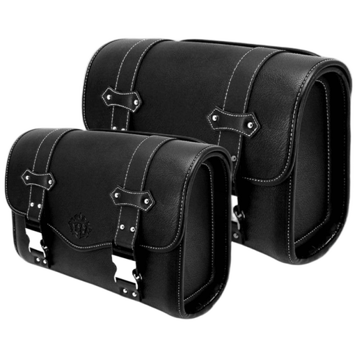 명품수입 바이크 오토바이 방수 가죽 사이드백 리어백