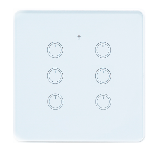스마트빌 스마트 wifi iot 원격 제어 6구 화이트 스위치 4A880W