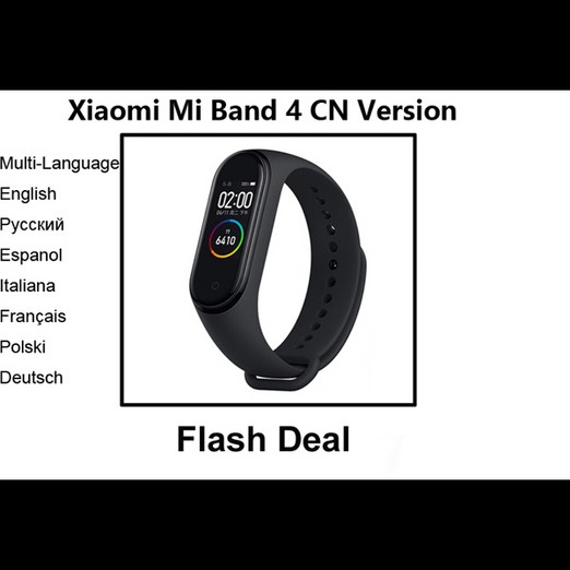 Original Xiaomi Mi Band 4 스마트 팔찌 블루투스 5.0 심박수 피트니스 Xiaomi band 4 0.95 인치 AMOLED 스크린