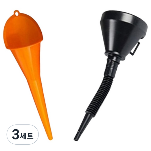제이팩 자동차 오토바이 다용도 오일깔대기 2종, 3세트