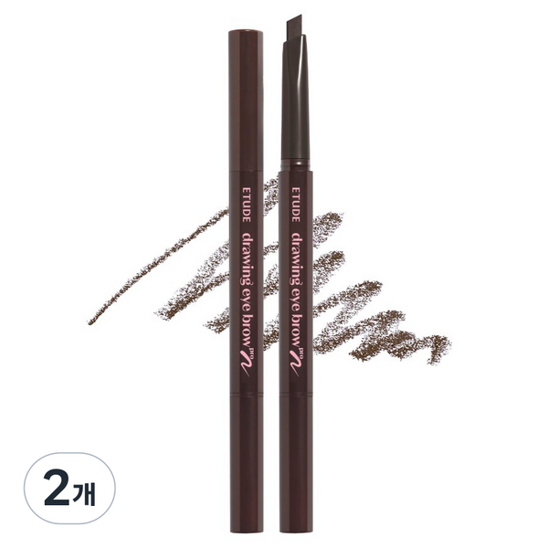 에뛰드 드로잉아이브로우 프로 0.25g, 01 다크 브라운, 2개 이미지
