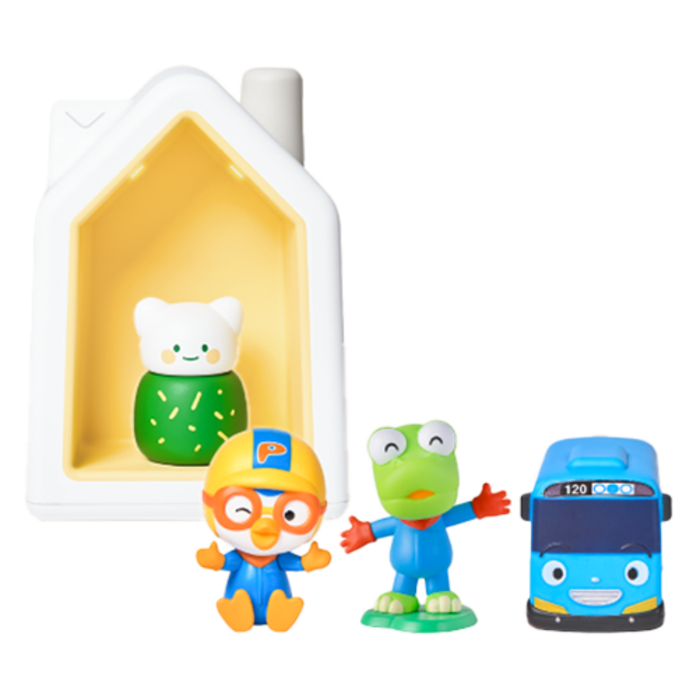 kokozi 하우스  뽀로로와 친구들 3종 세트, 뽀로로아띠  크롱아띠  타요아띠, 1세트