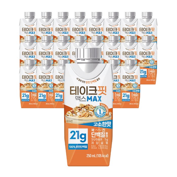 테이크핏 맥스 고소한맛 프로틴, 250ml, 24개 테이크핏 맥스 고소한맛 프로틴, 250ml, 24개