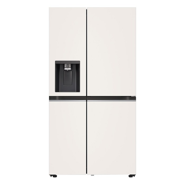 색상선택형 LG전자 오브제컬렉션 얼음정수기 냉장고 방문설치, 오브제컬렉션 베이지  베이지, J814MEE35